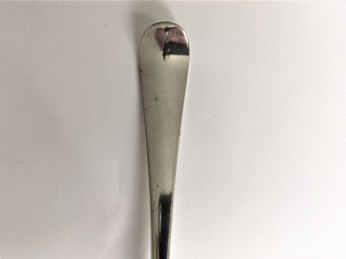 fig 1. A duty dodge 18th Century silver tablespoon