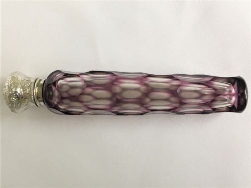 fig 1. A superb Victorian silver mounted amethyst scent flask