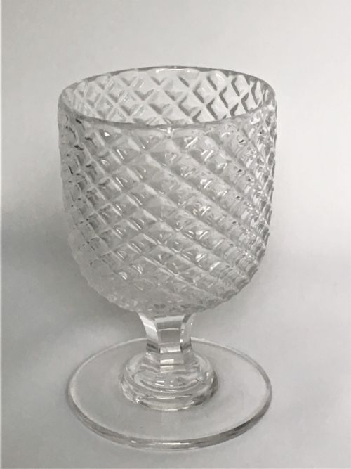 A Handsome Victorian Honeycomb Moulded Rummer