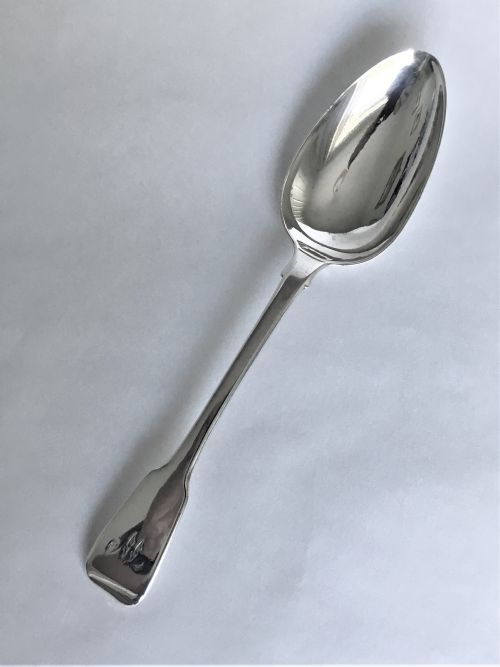 A Large Georgian Silver Serving/tablespoon