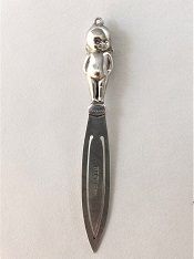 An Extremely Rare Scottish Silver 'Thumbs Up' Bookmark