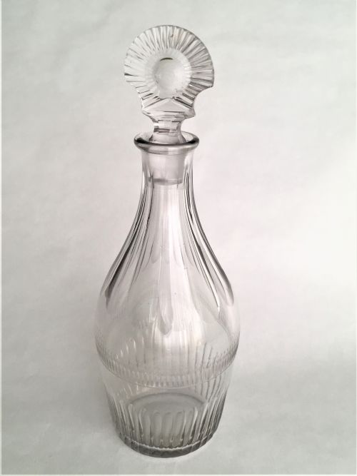 A Splendid 18th Century Cut Glass Spirit Decanter