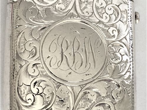 fig 1. A superior sprung Victorian silver vesta
