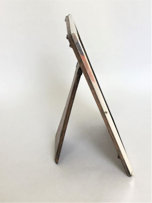 fig 1. An Art Deco engine turned silver photo frame