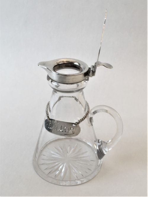 fig 1. A stylish silver mounted noggin for Irish Whiskey 