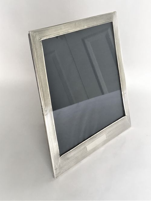 fig 1. A large Art Deco silver photo frame