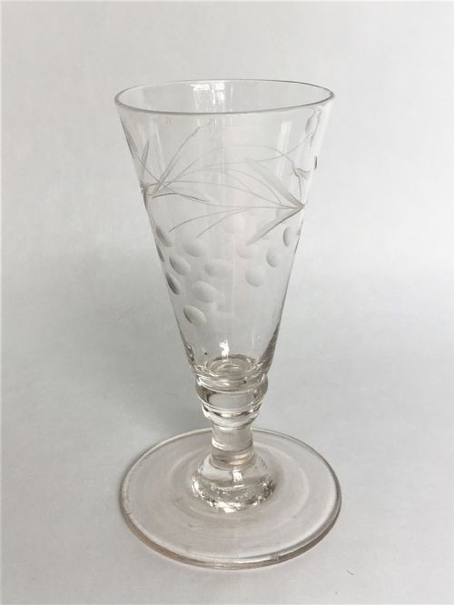 A Rare 18th Century Gin Glass