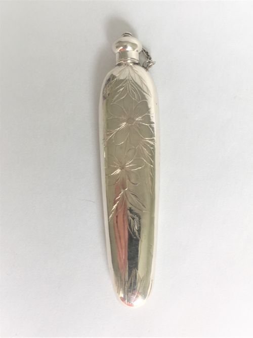 fig 1. A lovely Victorian silver scent flask