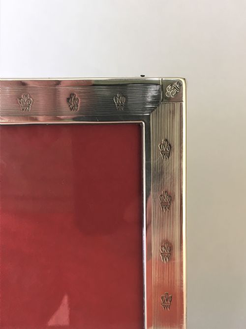 fig 1. A gorgeous Edwardian silver photo frame