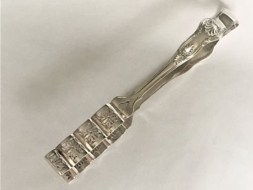 A Fabulous Pair of Victorian Silver Asparagus Tongs