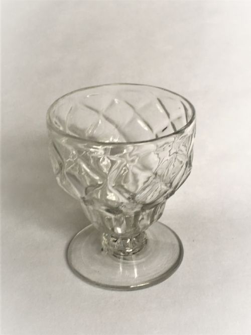 An 18th Century Honeycomb Monteith or Bonnet Glass