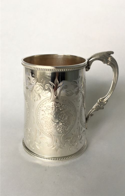 A Fabulous Victorian Silver Gilt Mug