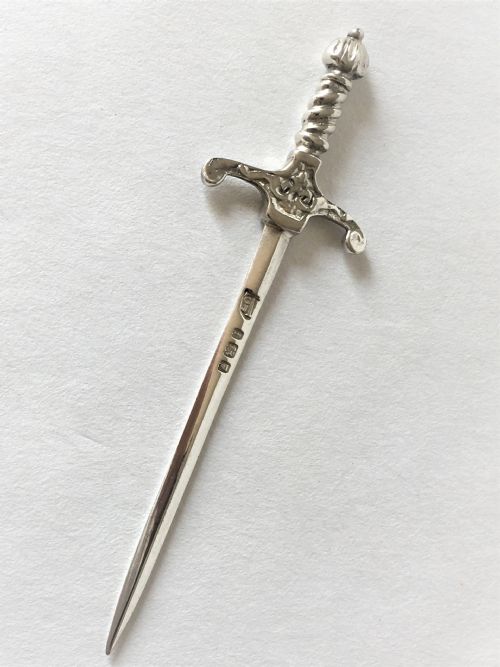 A Lovely Novelty Silver Bookmark/letter Opener