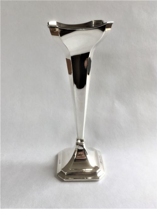 A Charming George V Silver Stem Vase