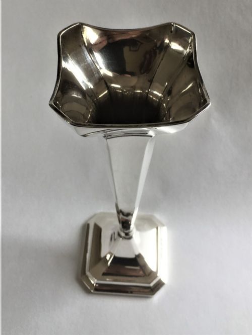 fig 1. A charming George V silver stem vase