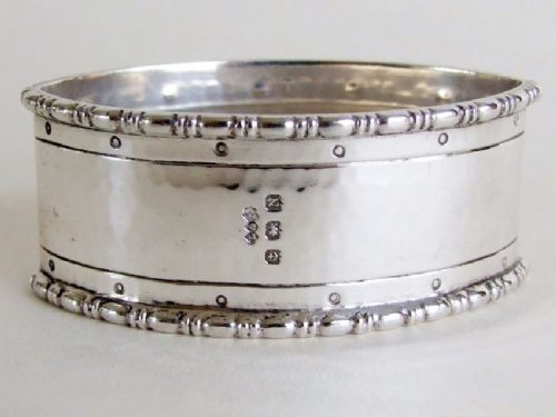 A Liberty & Co. Arts & Crafts Silver Napkin Ring