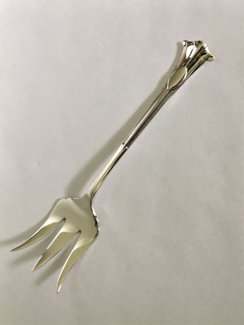 A Fabulous Onslow Pattern Cast Silver Serving Fork