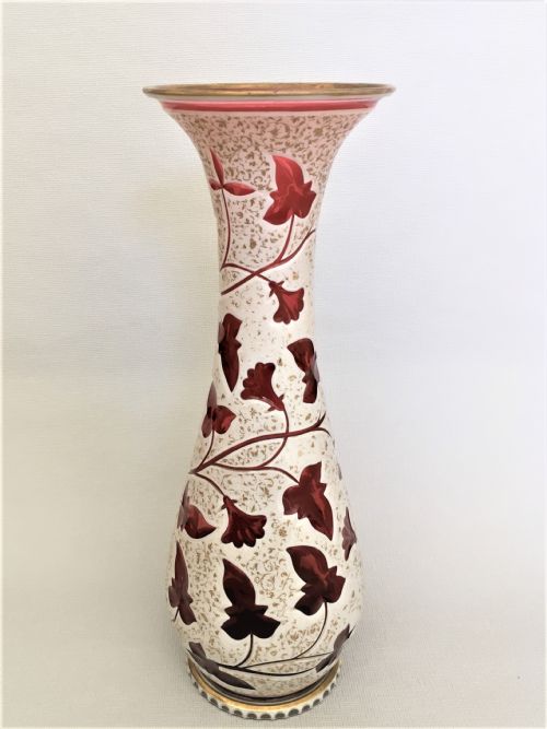 A Fabulous Victorian Bohemian Overlay Vase