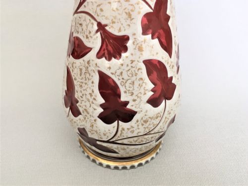 fig 1. A fabulous Victorian Bohemian overlay vase
