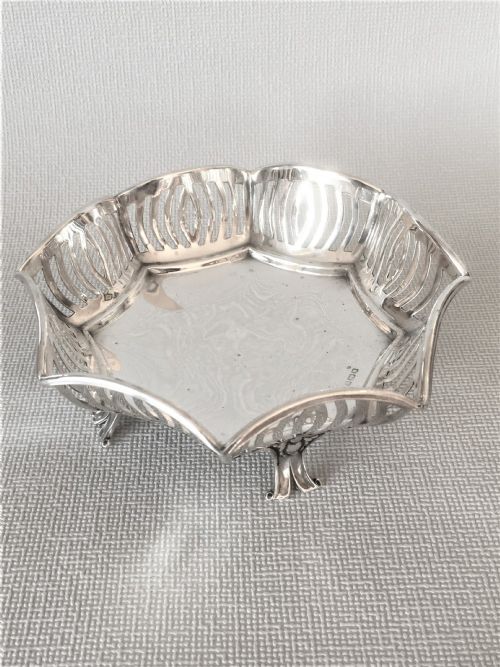 A Gorgeous Pierced Silver Bonbon Dish