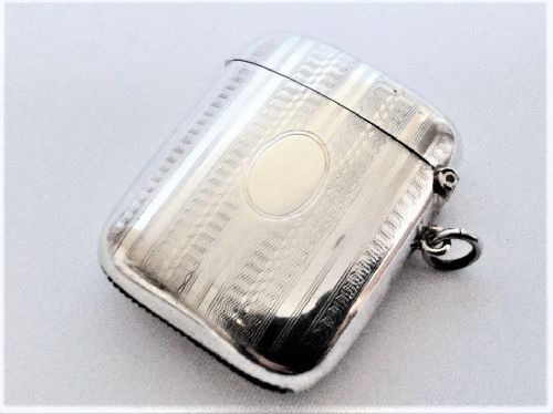 A Large Engine Turned Silver Vesta
