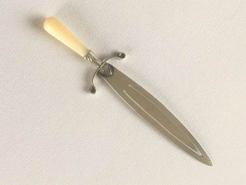 fig 1. An Edwardian silver 'dagger' bookmark