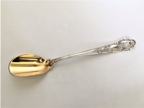 A Fabulous Tiffany Silver Gilt Stilton Scoop
