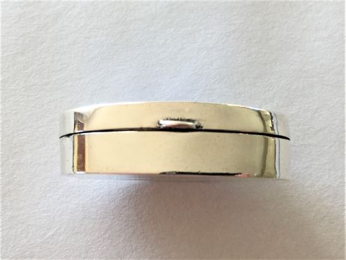 fig 1. A fabulous silver & bi-coloured enamel pill box