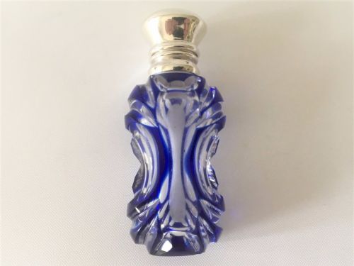 fig 1. A superb silver mounted Victorian scent bottle