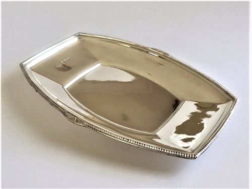 A Handsome Art Deco Silver Cufflinks Tray