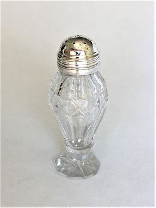 A Lovely Regency Silver Mounted Pepperette