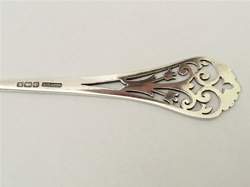 fig 1. A charming pierced Edwardian silver serving fork