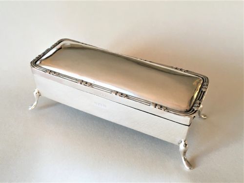 A Lovely Edwardian Silver Ring Box
