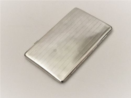 A Handsome Art Deco Silver Card/cigarette Case