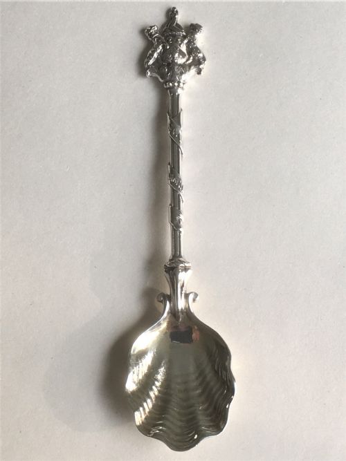 A Superb Cast Silver 'Salters' Commemoration Spoon