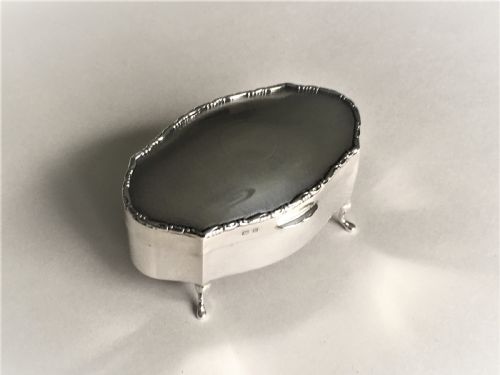 fig 1. A lovely shaped silver trinket box