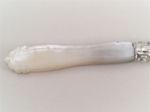 fig 1. A Georgian silver & mother-of-pearl letter opener