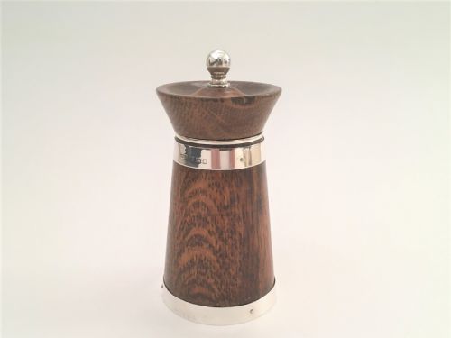 A Delightful Silver Banded Pepper Grinder