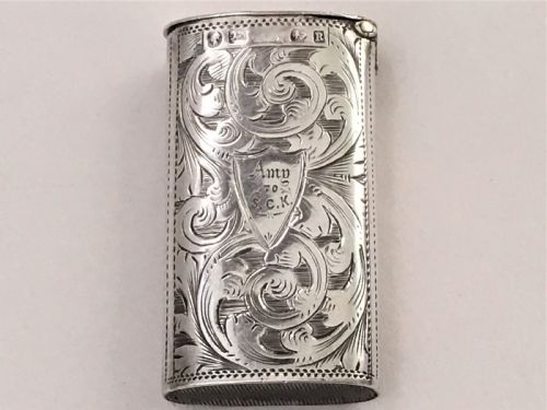 A Very Unusual Mid Victorian Silver Vesta