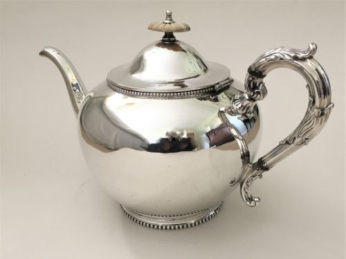 A Handsome Victorian Silver Plated Family Teapot
