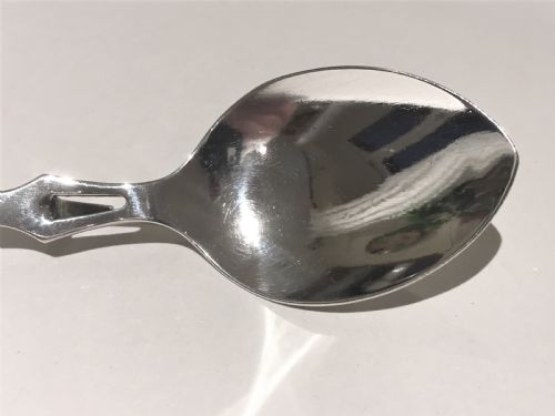 fig 1. A desirable George V silver honey spoon