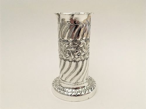 fig 1. A lovely Victorian silver spill vase