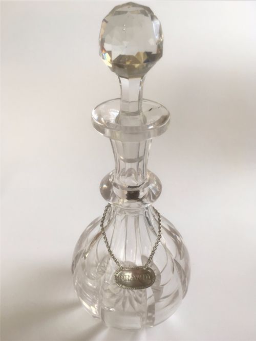 fig 1. A handsome Victorian Brandy decanter & silver label