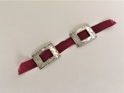 A Delightful Pair of Edwardian Silver Shoe Buckles