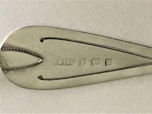 fig 1. A novelty all silver trowel bookmark