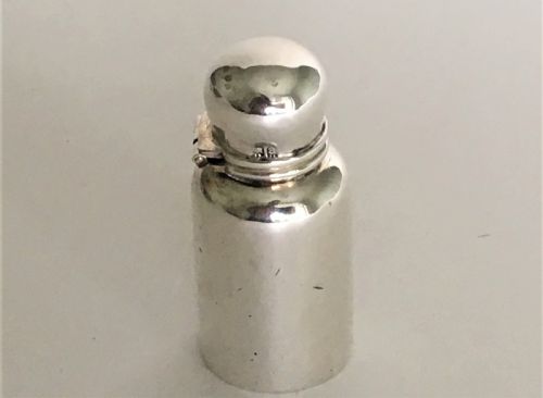 A Victorian All Silver Scent Bottle