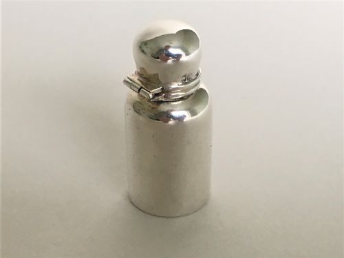 fig 1. A Victorian all silver scent bottle