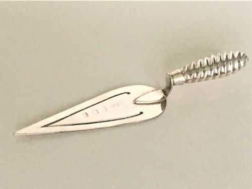 A Novelty All Silver Trowel Bookmark