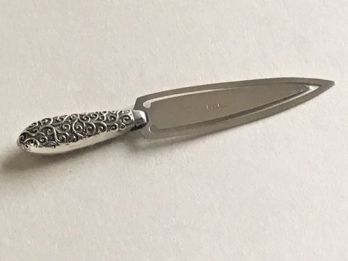 A Victorian Silver Novelty Dagger Bookmark