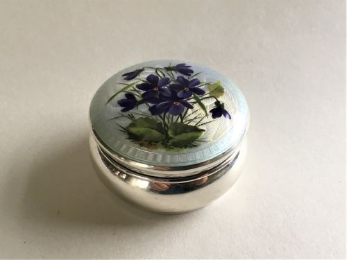 A Fabulous Silver and Enamel Trinket Box